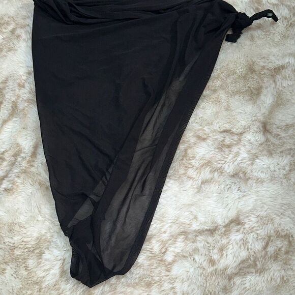 Mesh side tie beach sarong cover up | Sz OS - Picture 4 of 4